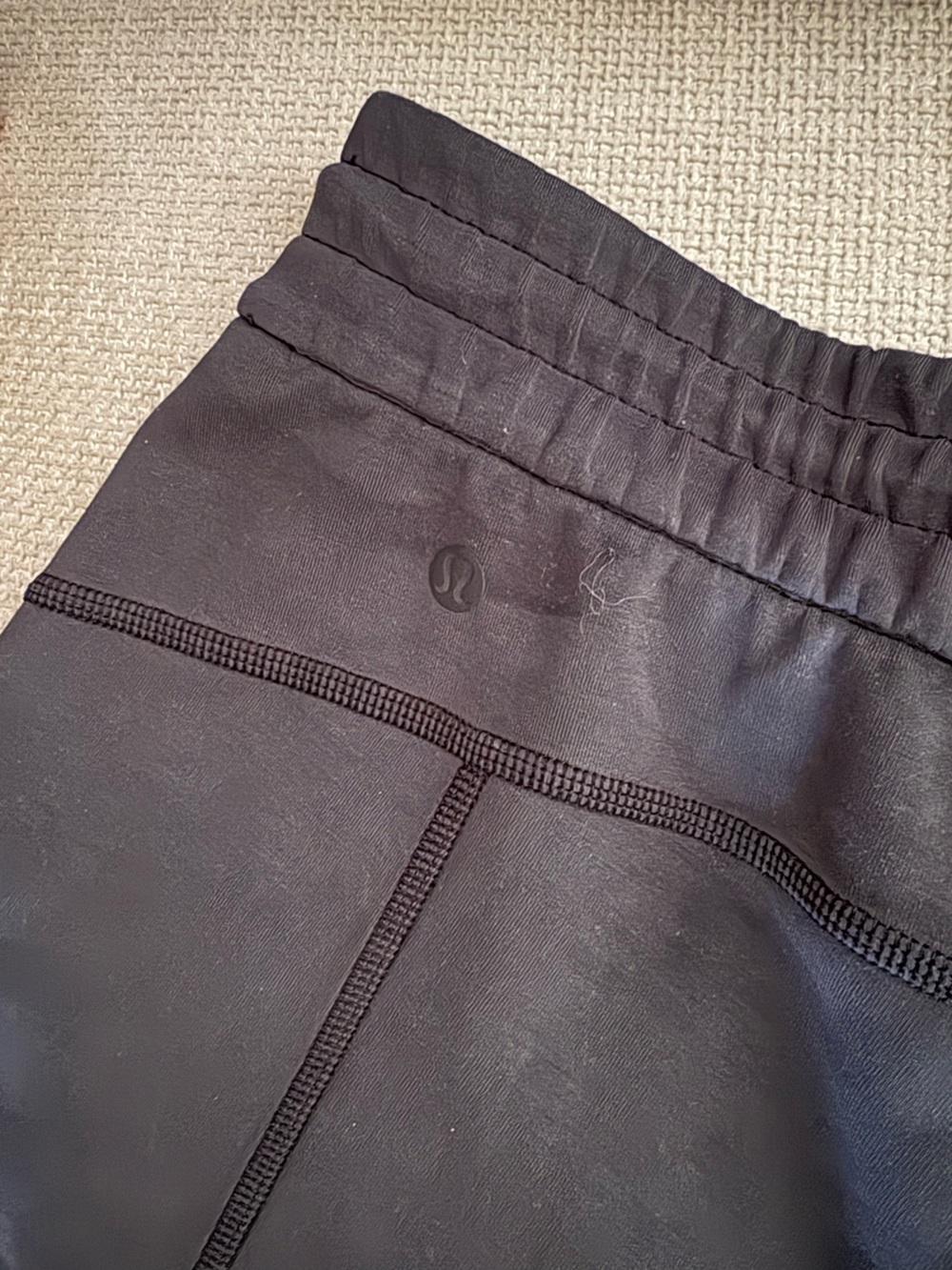 lululemon athletica Black High-Rise Relaxed Shorts - Picture 3 of 4